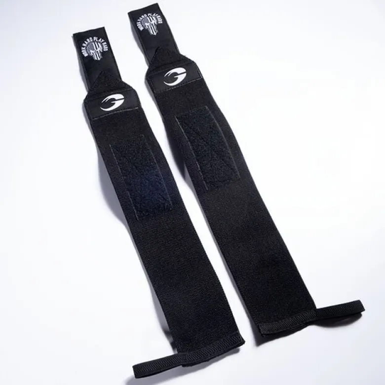 Hardcore Wrist Wraps 18 inch, Black/White