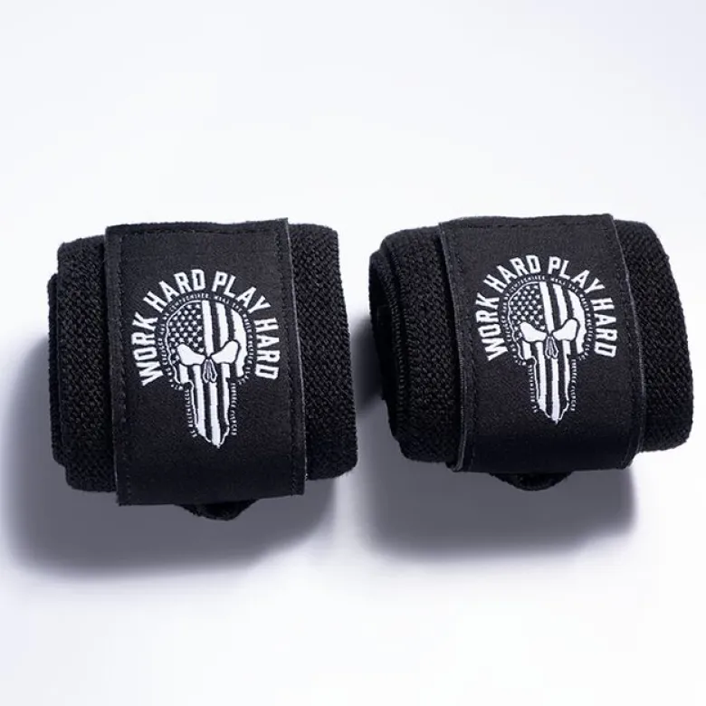 Hardcore Wrist Wraps 18 inch, Black/White