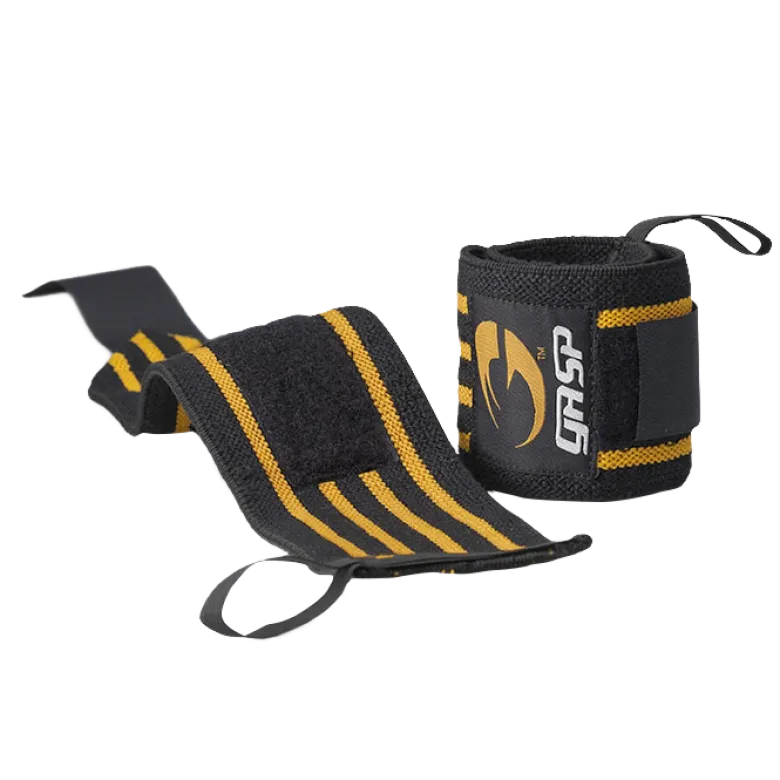 Hardcore Wrist Wraps Svart/Gul