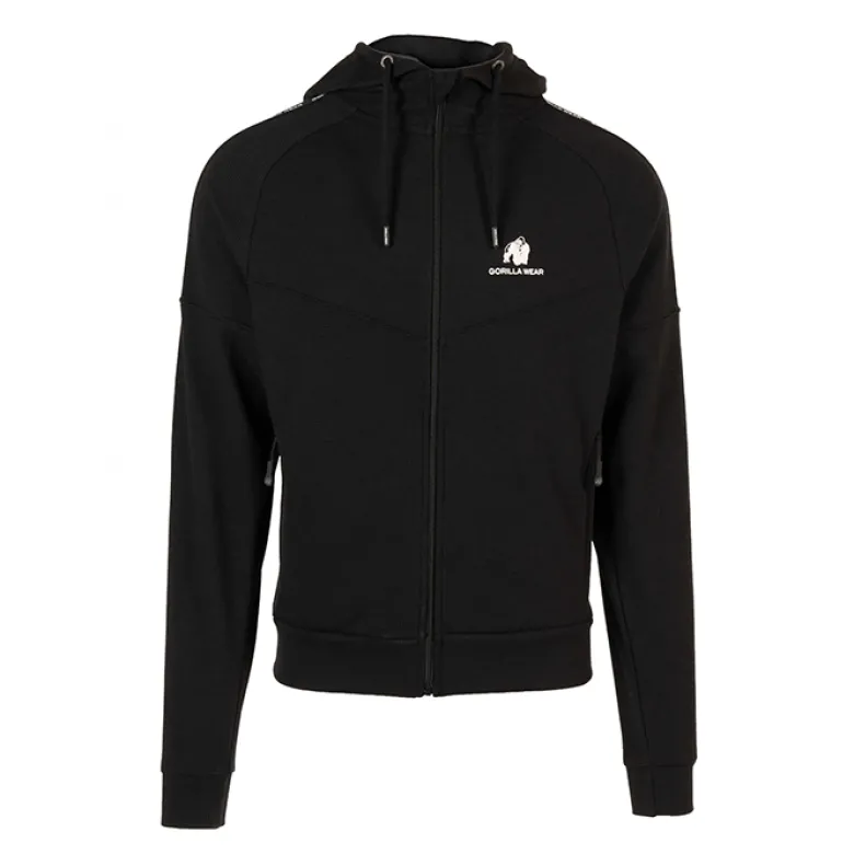 Harvey Hooded Track Jacket, black