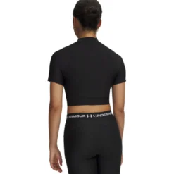 Heatgear Crop Mock SS, Black