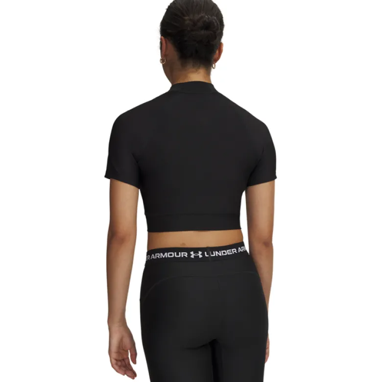 Heatgear Crop Mock SS, Black