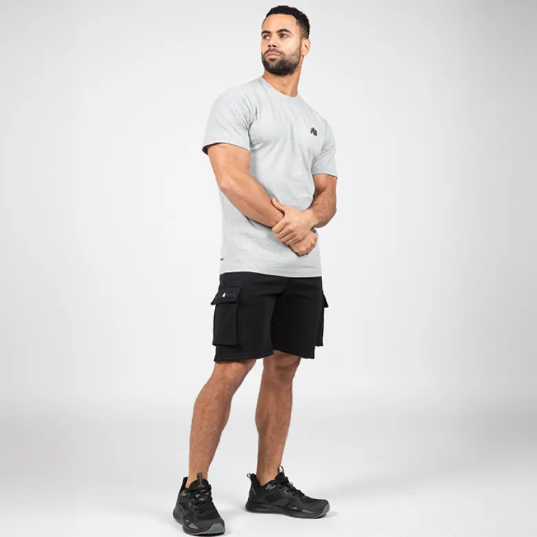 Hudson Cargo Sweat Shorts, Black