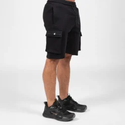 Hudson Cargo Sweat Shorts, Black