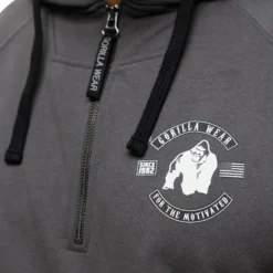 Huntley Sleeveless Hoodie, dark grey