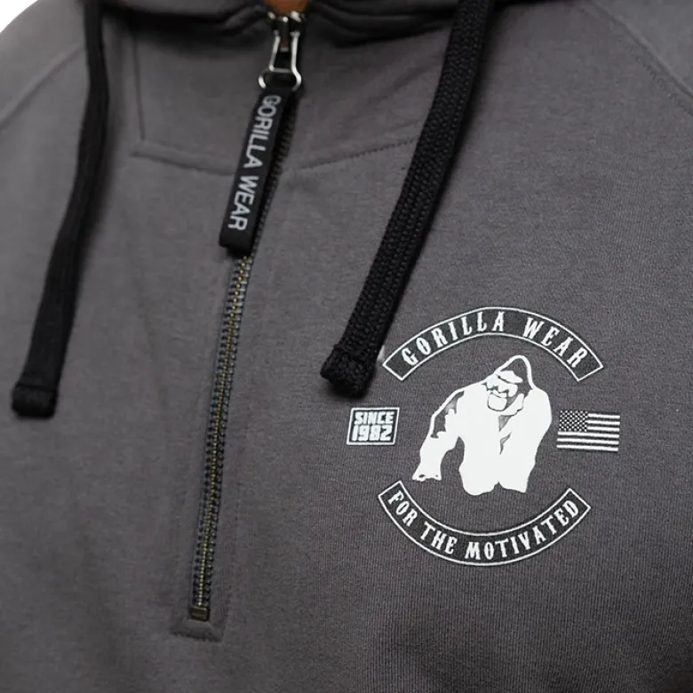 Huntley Sleeveless Hoodie, dark grey