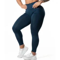 Hybrid Seamless Tights, Dark Navy