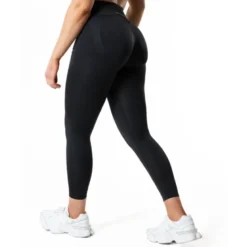 Hybrid Seamless Tights, Jet Black