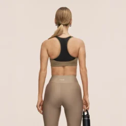 Iconic Sports Bra, Light Khaki, AB/XS