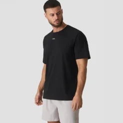 Ignite Relaxed Raglan T-shirt, Black