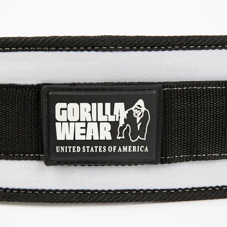 4 Inch Womens Lifting Belt, black/white
