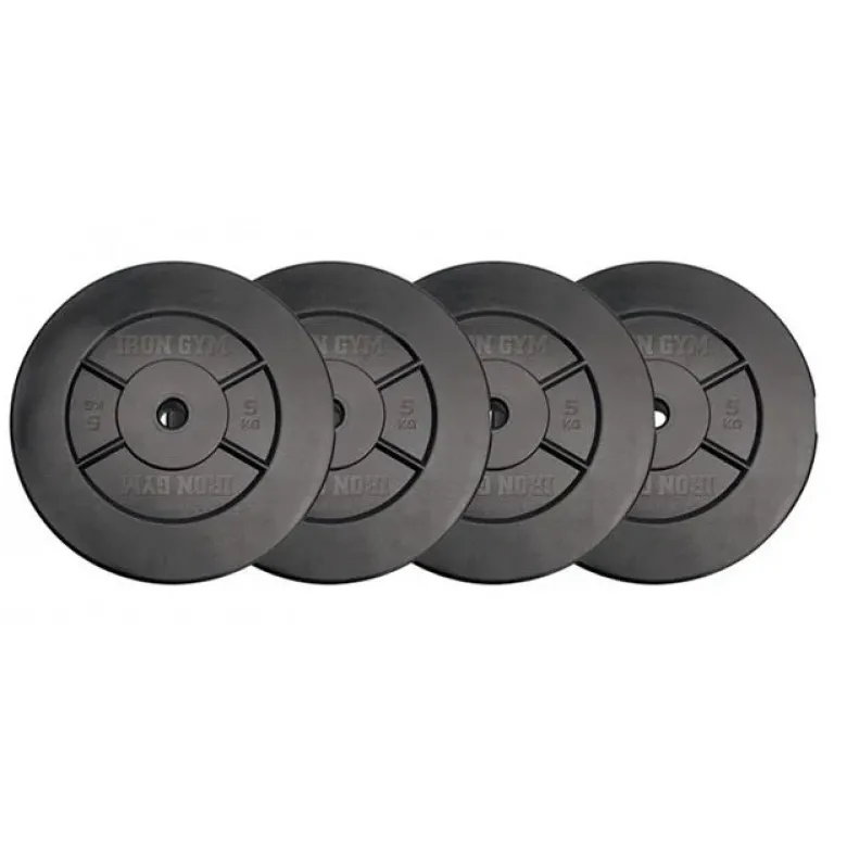 Iron Gym 20kg Plate Set, 5kg x 4 (Add ons)