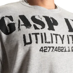 Iron Thermal Tee, Grey Melange