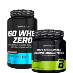 Iso Whey Zero Proteinpulver 908 g + 100% Kreatin Monohydrat 300 g