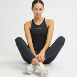Jacquard Tank, Black