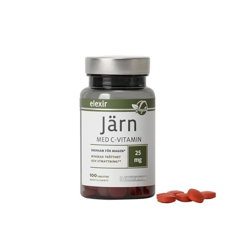 Järn med C-vitamin 100 tabletter