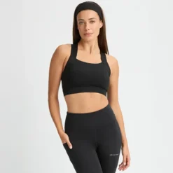 Kay Sports Bra, Black/Black