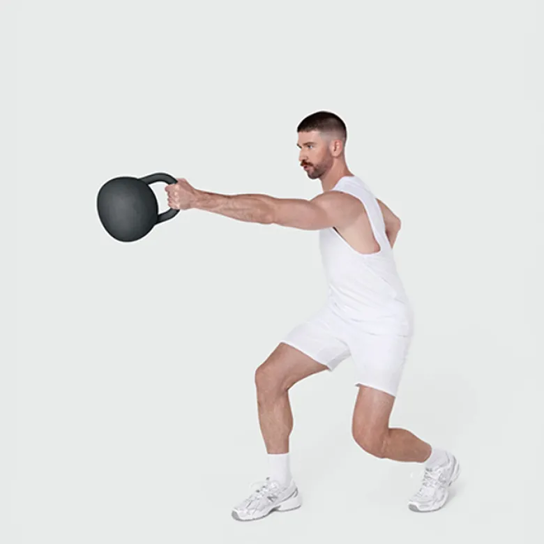 Kettlebell 10lb 4,5 kg Grå