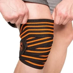 Knee Wraps, Black/Blue, 2 m