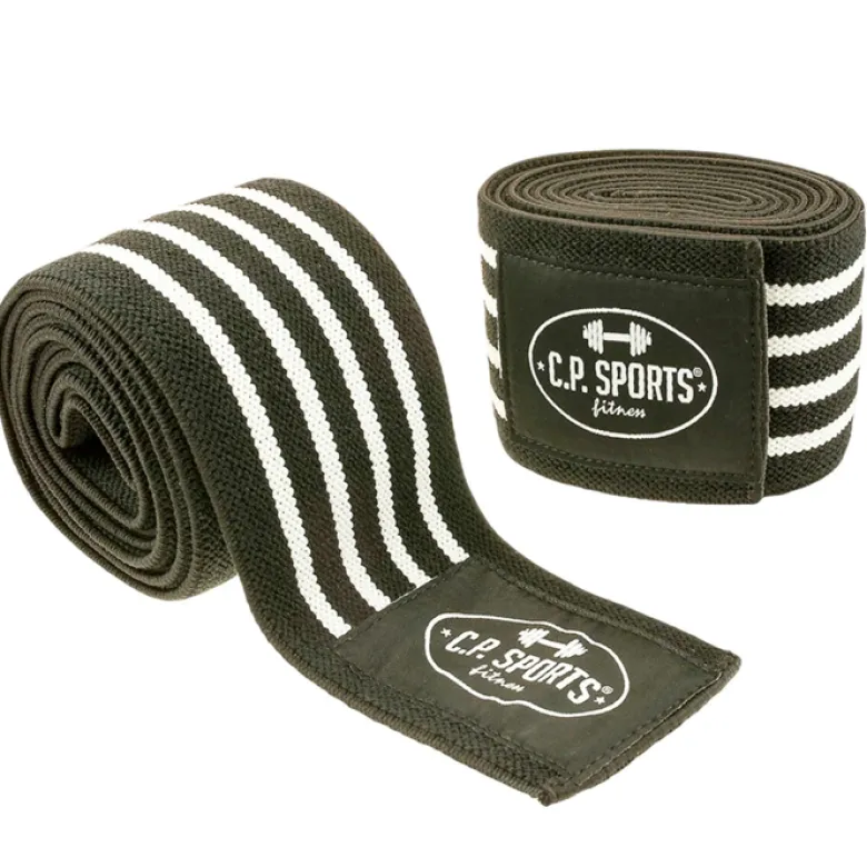 Knee Wraps, Black/Blue, 2 m