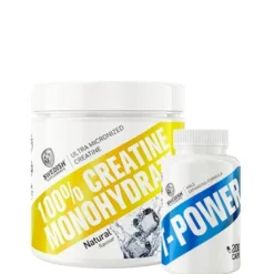 Kreatin Monohydrat 250 g + T-Power Testo DAA 200 Kapslar
