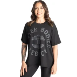 Legacy Oversized Tee, Washed Black