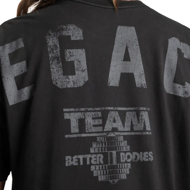 Legacy Oversized Tee, Washed Black