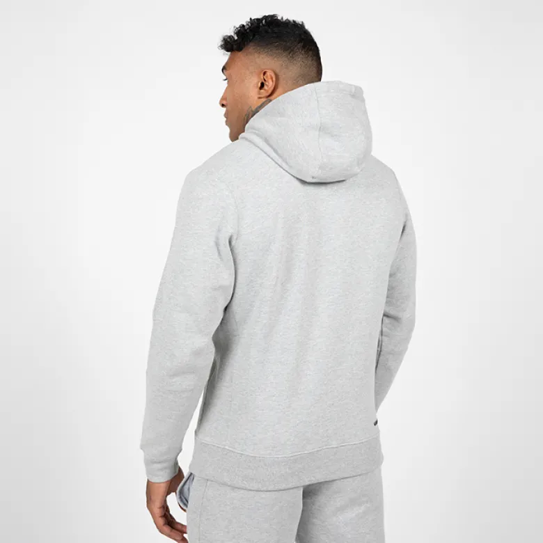 Leon Zipped Hoodie, Grey