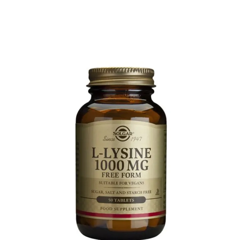 L-lysine 1000 mg 50 tabletter