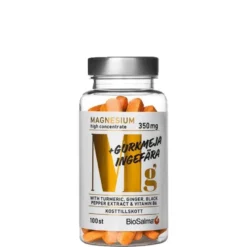 Magnesium 350 mg + Gurkmeja Ingefära 100 tabletter