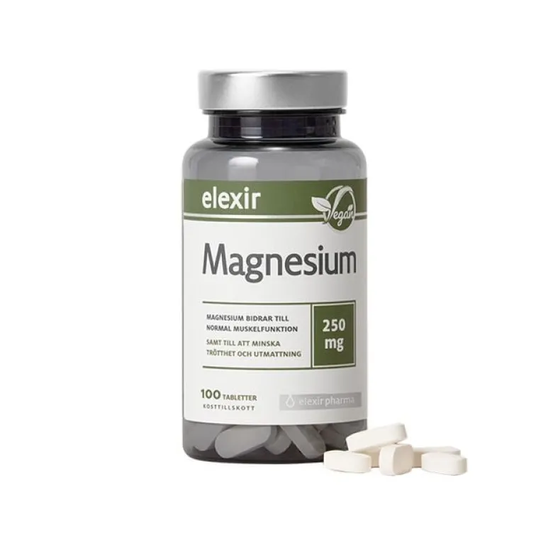 Magnesium 250mg 100 tabletter
