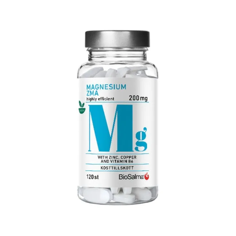 Magnesium 200mg + Zink Koppar B6 120 kapslar
