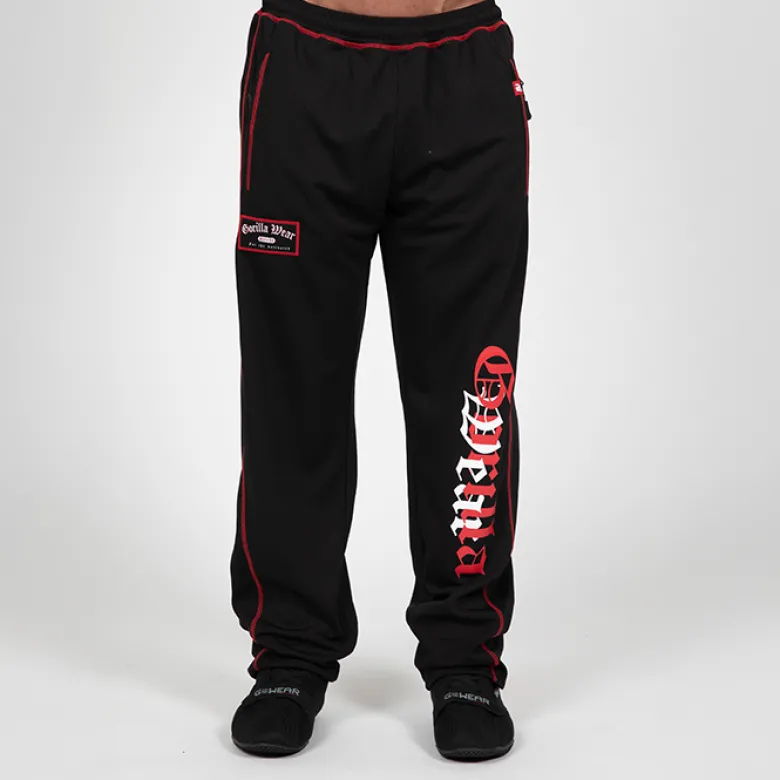 Marlow Mesh Pants, Black/Red