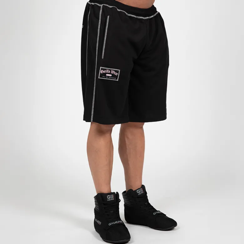 Marlow Mesh Shorts, Black/Grey