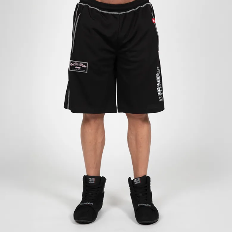Marlow Mesh Shorts, Black/Grey