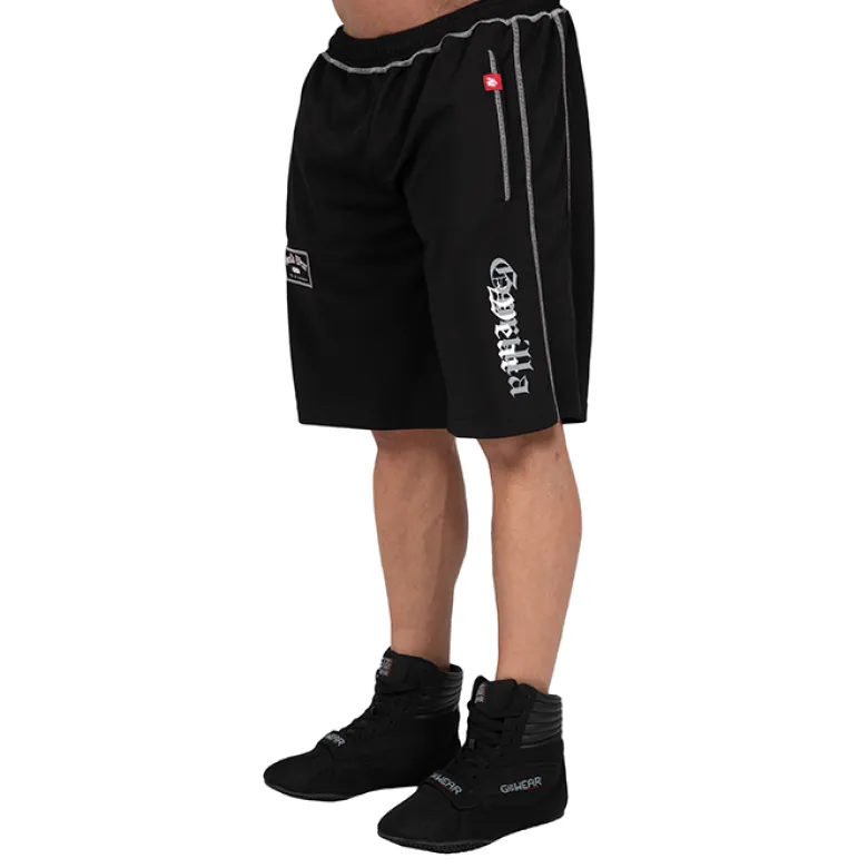 Marlow Mesh Shorts, Black/Grey