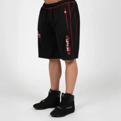 Marlow Mesh Shorts, Black/Red