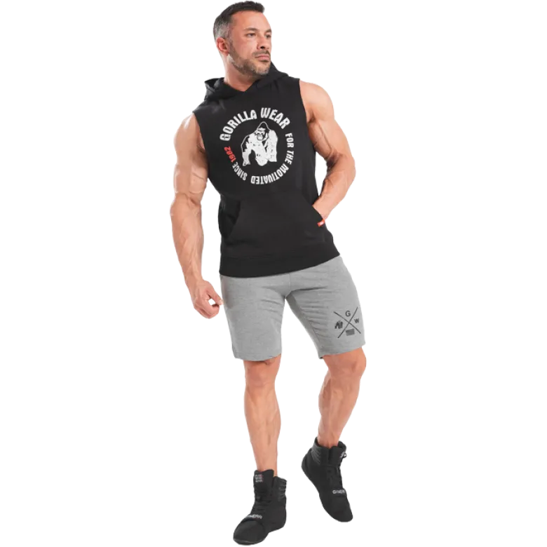 Marshall Sleeveless Hoodie, Black