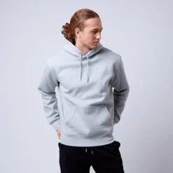Men's Core Hoodie, Grey Melange