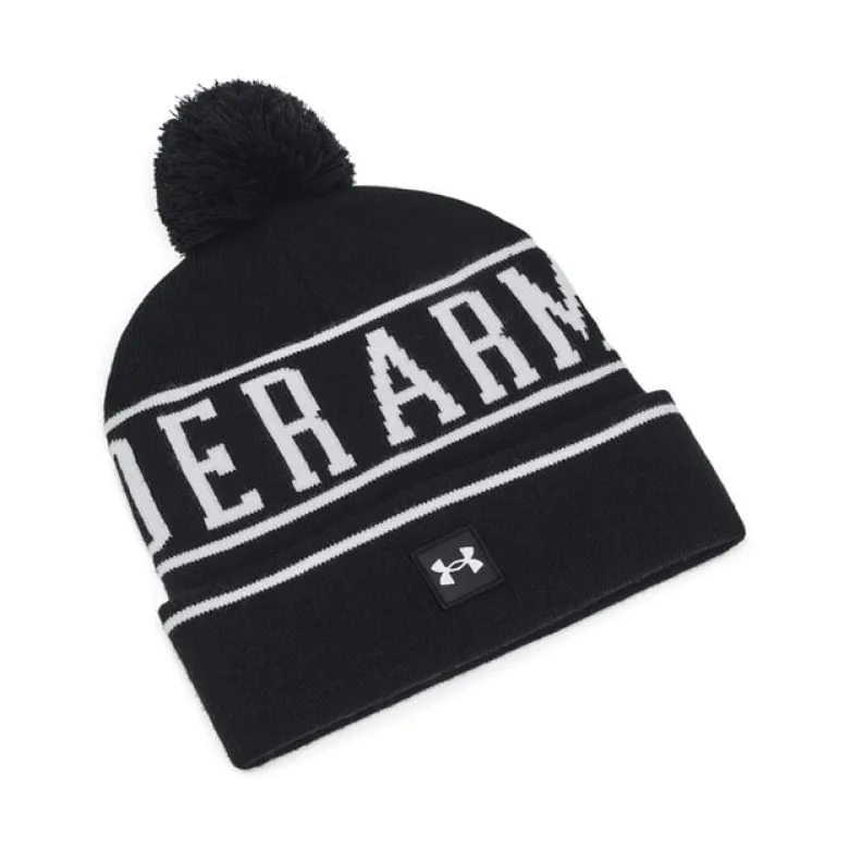 M Halftime Pom Beanie Black