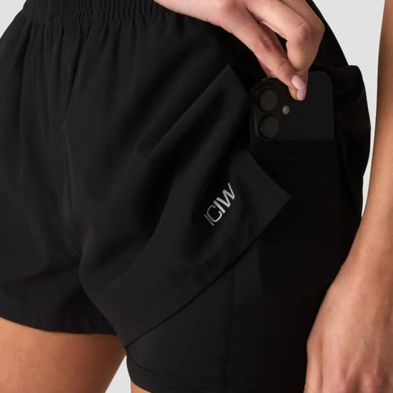 Mirage Cardio 2-in-1 Shorts, Black