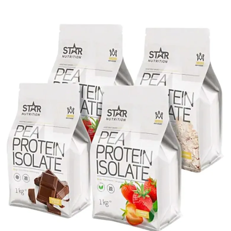 Mix&Match: 4 x Pea Protein Isolate Ärtproteinisolat 1 kg