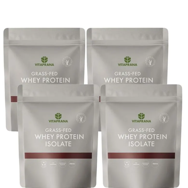Mix&Match 4 x Vassleproteinisolat Grass-fed 750 g