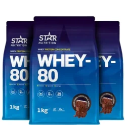 Mix&Match: 3 x Whey-80 Vassleprotein 1 kg