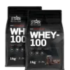 Mix&Match: 2 x Whey-100 Vassleprotein 1 kg