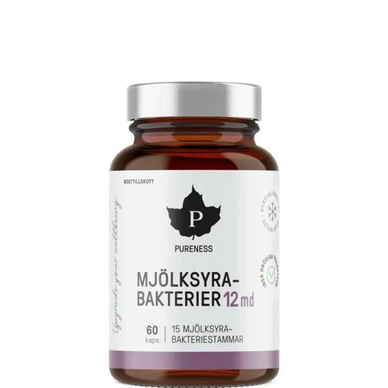 Mjölksyrabakterier 12 md 60 kapslar
