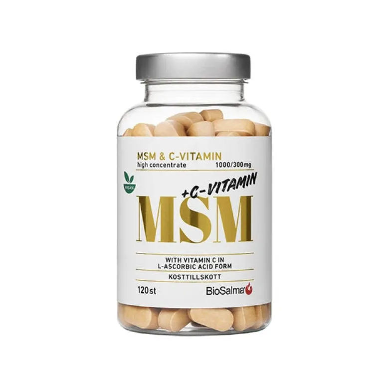 MSM + C-vitamin 120 tabletter