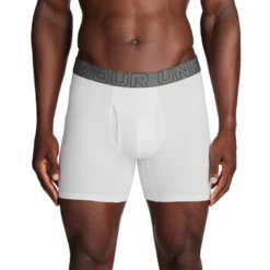 M UA Perf Cotton 6in, White