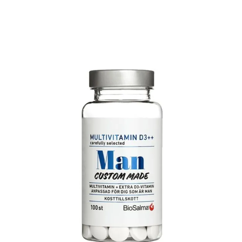 Multivitamin Man D-vitamin++ 100 tabletter