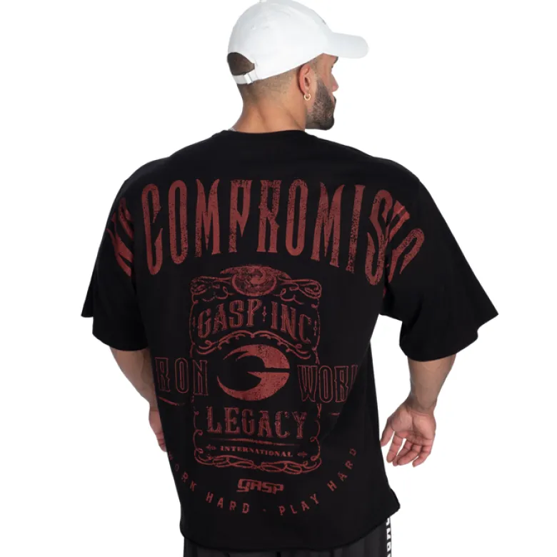NC Iron Tee, Black/Red